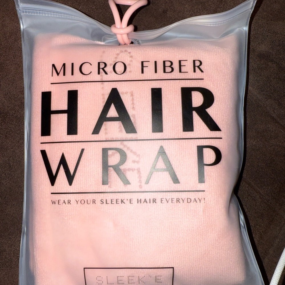 Pink Microfiber Hair Wrap